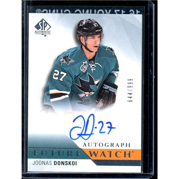 2015-16 SP Authentic #256 Joonas Donskoi AU RC 644/999