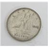 Image 1 : 1946 Canadian Silver 10 Cent Coin