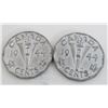 Image 1 : 2x Canadian Victory Nickels 1944