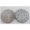 Image 1 : 2x Canadian Nickels 1945