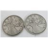 Image 1 : 2 Canadian Silver Quarters 1939