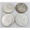 Image 1 : 4 Canadian Silver Quarters 1964