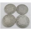 Image 1 : 4 Canadian Silver Quarters Dates Unknown