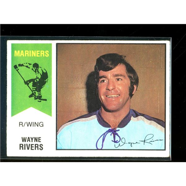 1974-75 O-Pee-Chee WHA #13 Wayne Rivers
