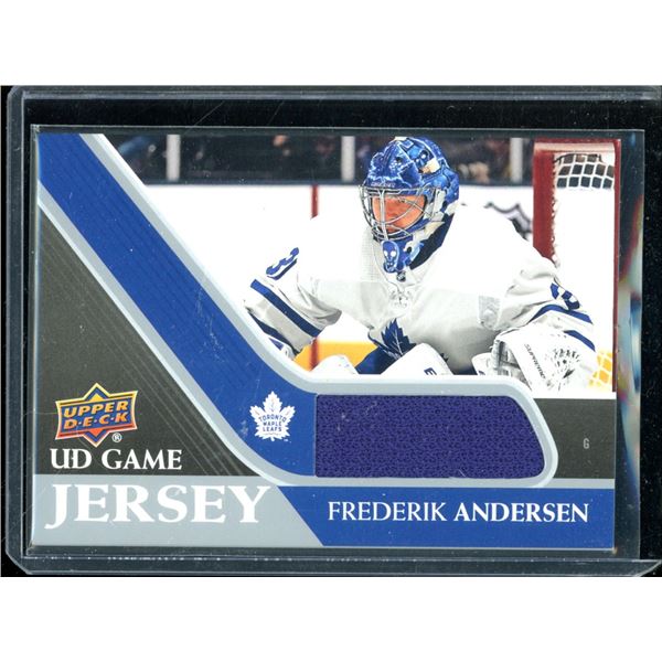 2020-21 Upper Deck Game Jerseys #GJFA Frederik Andersen