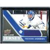 Image 1 : 2020-21 Upper Deck Game Jerseys #GJFA Frederik Andersen