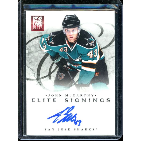 2011-12 Elite Signings #68 John McCarthy