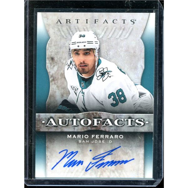 2021-22 Artifacts Autofacts #AFMF Mario Ferraro
