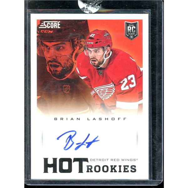 2013-14 Score Hot Rookie Signatures #635 Brian Lashoff