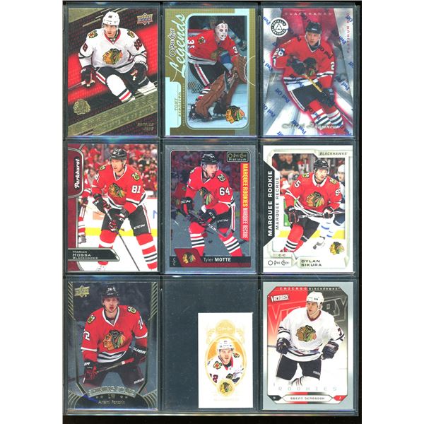 9 NHL Chicago Blackhawks Rookie & Insert Cards