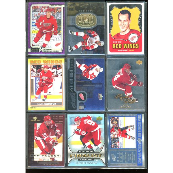 9 NHL Detroit Red Wings Insert Cards