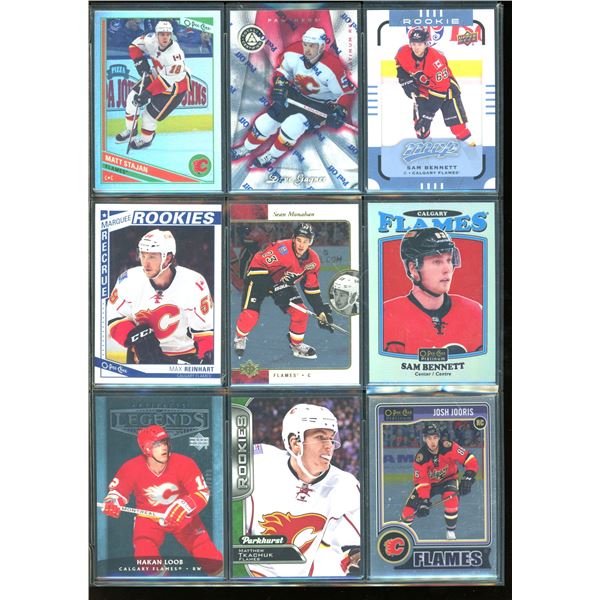 9 NHL Calgary Flames Rookie & Insert Cards