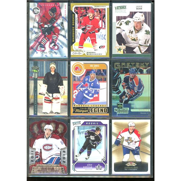 9 Different NHL Star & Semi-Star Player Hockey Cards