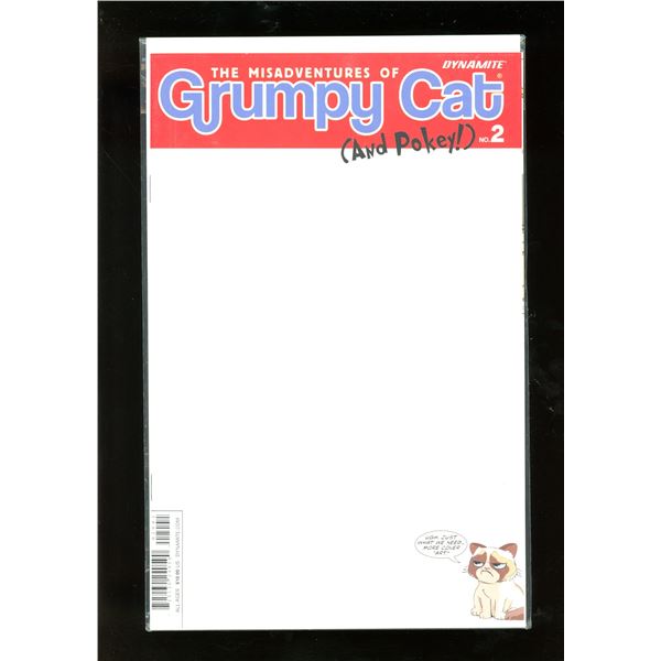 Dynamite The Misadventures Of Grumpy Cat & Pokey #2 Blank Cover Variant