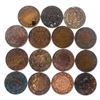 Image 1 : GROUPING 15 CANADA KING GEORGE LARGE CENT COINS MIXED