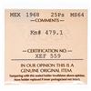 Image 3 : Mexico 1968 25PS MS64 ICCS