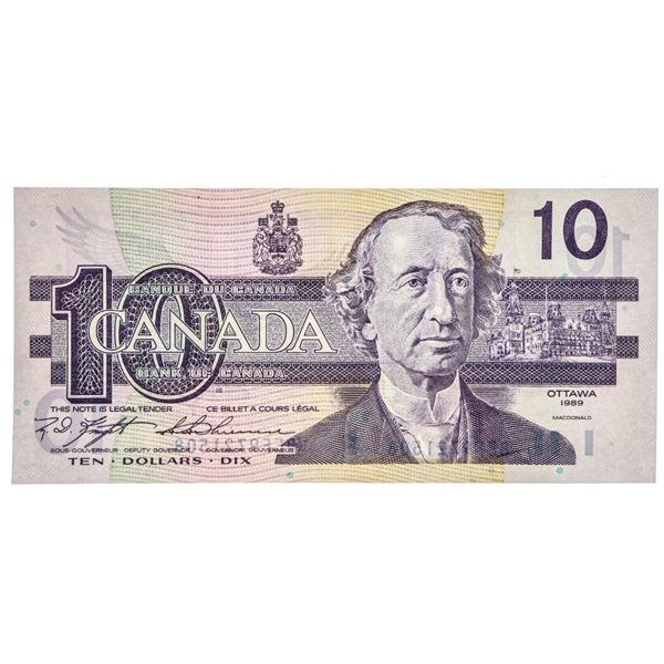 Bank of Canada 1989 $10 GEM UNC (BEF)