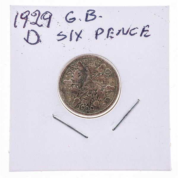 1929D  Great Britain Six Pence