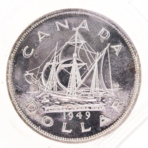 Canada 1949 Silver Dollar MS66 ICCS D.H.P.