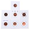 Image 1 : Grouping - 7 Canada One Cent Coins