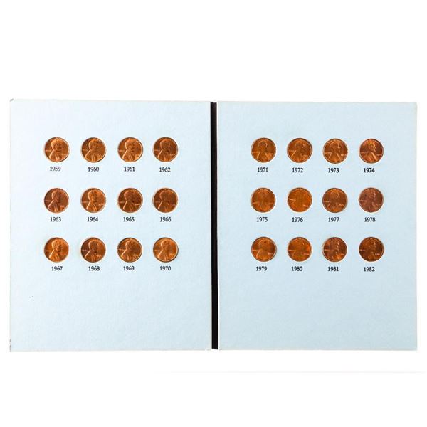 Lincoln Memorial Cent Collection Complete Date Set
