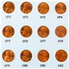 Image 3 : Lincoln Memorial Cent Collection Complete Date Set