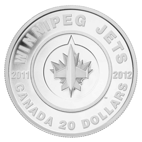 2011 $20 Winnipeg Jets - Pure Silver Coin