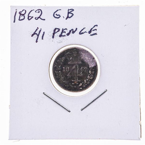 1862 G.B. 4 Pence Coin