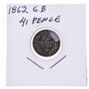 Image 1 : 1862 G.B. 4 Pence Coin