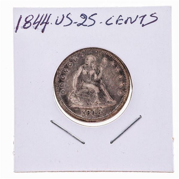 1844 USA 25 Cents