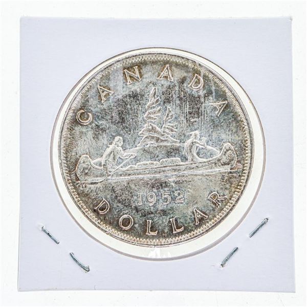 1952 Canada Silver Dollar Coin