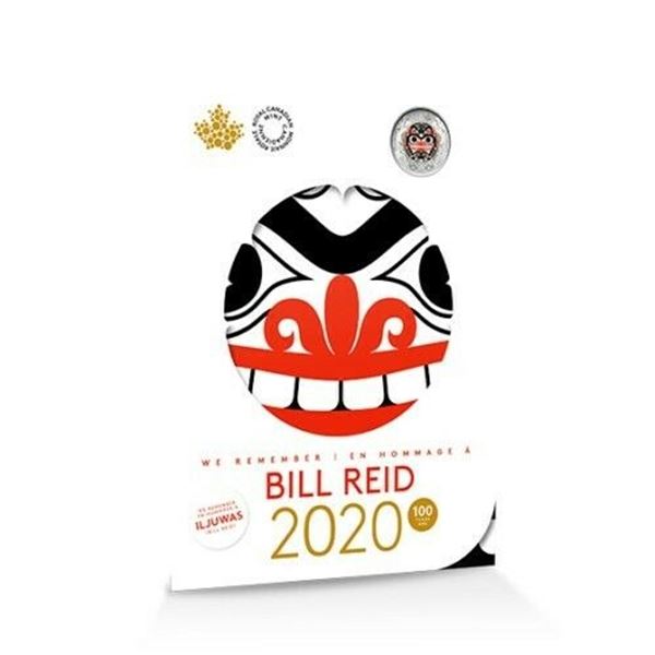 RCM -Bill Reid" Coin Set Folio & Colour $2 Coin on Display Giclee.