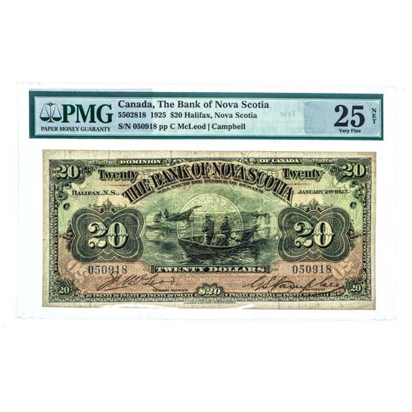 Canada, The Bank of Nova Scotia 1925 $20 Halifax, Nova Scotia -PMGVF25
