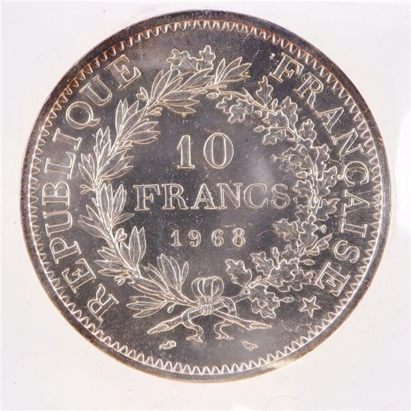 France 1968 10 FR MS64 ICCS