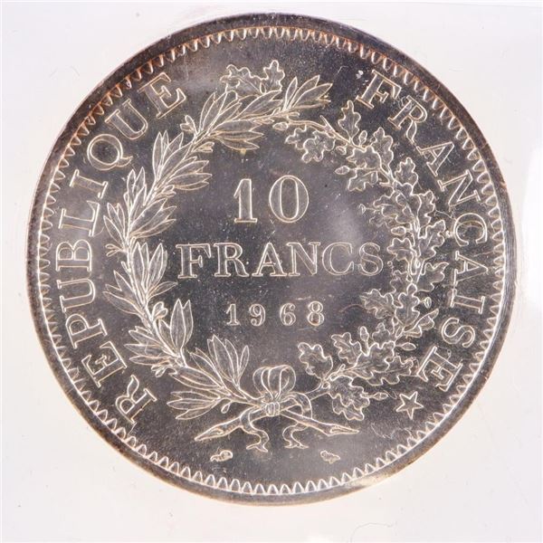 France 1968 10 FR MS64 ICCS