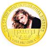 Image 1 : TAYLOR SWIFT - 24kt Gold Overlay Collector Medallion - One of The Most Influential Singers.