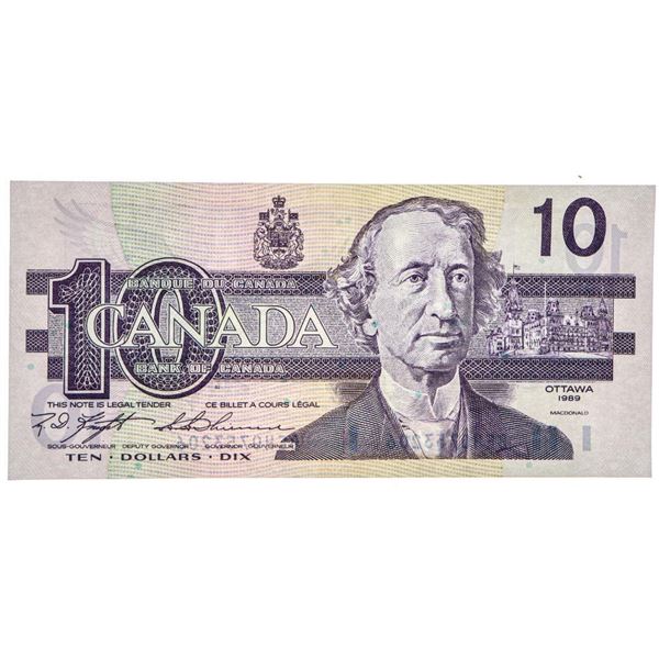 Bank of Canada 1989 $10 GEM UNC (BEH) Circulation Issue