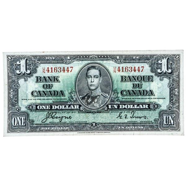 Bank of Canada, 1937 $1 AU55