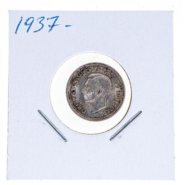 Canada 1937 Silver George 10 Cents