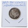 Image 2 : NFLD 1870 Twenty cents