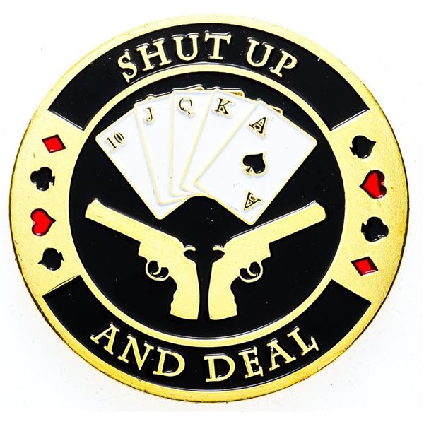 24kt Gold Leaf Poker Card Guard Las Vegas Nevada