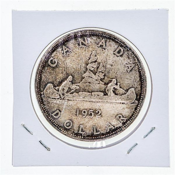 1952 Canada Silver Dollar Coin