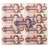 Image 1 : Bank of Canada, Lot of 9 x 1986 $2 In Sequence