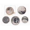 Image 1 : Group of 5 ISRAEL Sterling Silver Coins Mixed Over 110 Grams