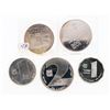 Image 2 : Group of 5 ISRAEL Sterling Silver Coins Mixed Over 110 Grams