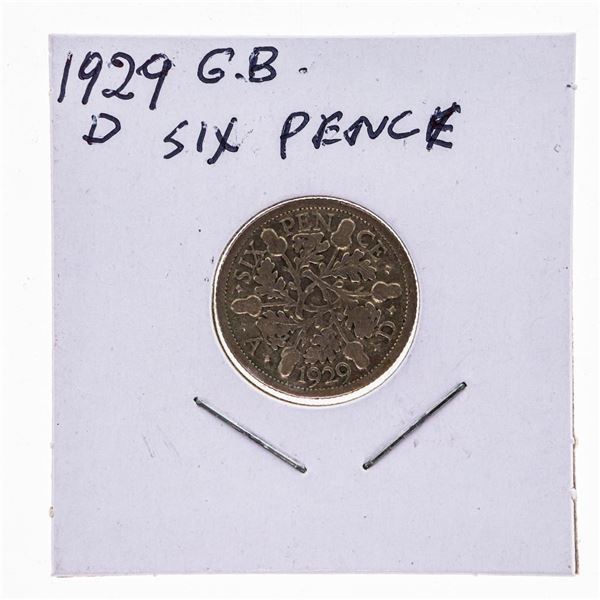 1929D G.B. Sixpence