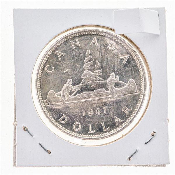Canada 1947 Silver Dollar QHP P.7