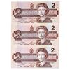 Image 1 : Canada, 1986 Lot 3 $2, In Sequence GEM UNC (AUH)