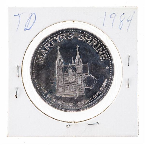Midland John Paul II Visit 1984 Martyrs Shrine Trade Dollar