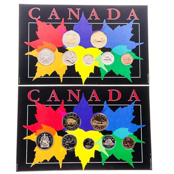 Lot 2 Premiuim Year RCM 2000 Proof Like Set, Two Different Issues Ottawa & Winnipeg